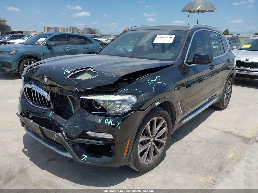 2018 BMW X3 VIN 5UXTR9C58JLC68939 IAAI salvage auction — FRONT END, Salvage Title, sold $7,000 on 2026-09-06 (photo 2)
