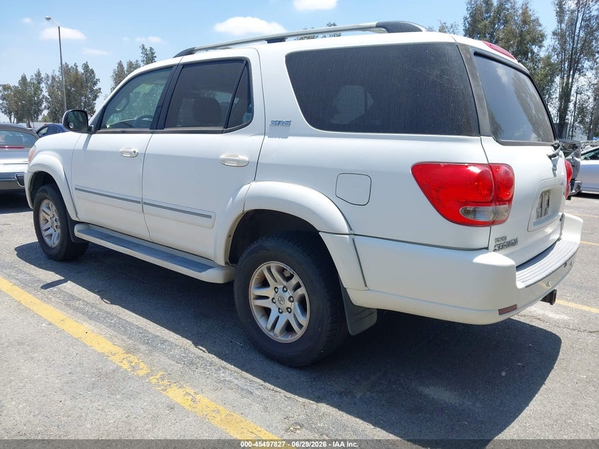 2005 Toyota Sequoia VIN 5TDZT34A05S248840 IAAI salvage auction — UNKNOWN, Salvage (California), sold $1,100 on 2026-07-31 (photo 3)