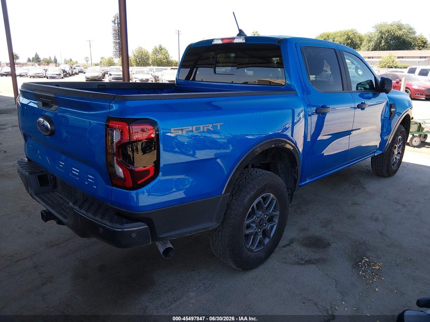 2024 Ford Ranger VIN 1FTER4G88RLE67886 IAAI salvage auction — RIGHT FRONT, Salvage Title, sold $12,250 on 2026-08-23 (photo 4)