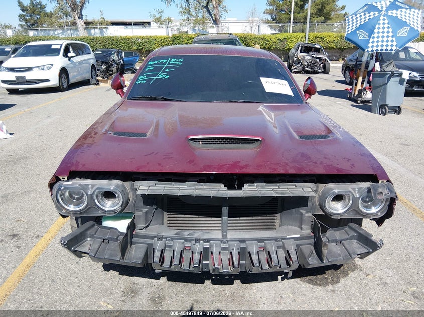 2021 Dodge Challenger VIN 2C3CDZFJ4MH683848 IAAI salvage auction — FRONT & REAR, Salvage Title, sold $13,100 on 2026-08-24 (photo 6)
