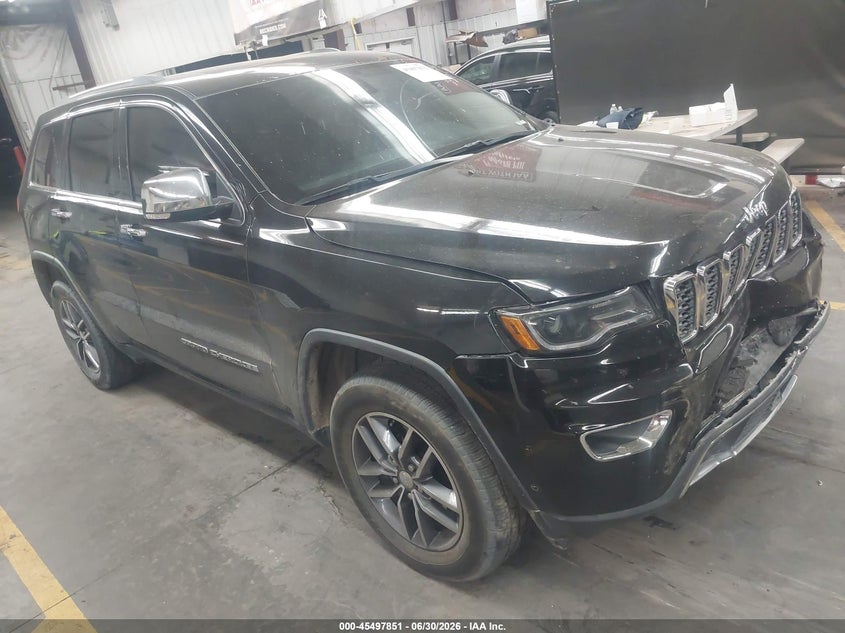 2017 Jeep Grand cherokee VIN 1C4RJEBGXHC677031 IAAI salvage auction — FRONT END, Salvage Title, sold $2,950 on 2026-07-11 (photo 1)