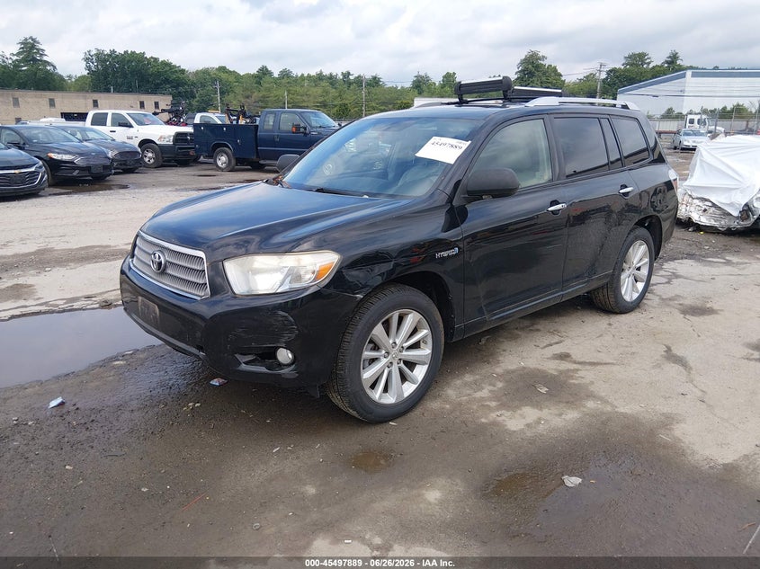 2008 Toyota Highlander hybrid VIN JTEEW44A682001955 IAAI salvage auction — NORMAL WEAR, Clear (Massachusetts), sold $475 on 2026-07-10 (photo 2)