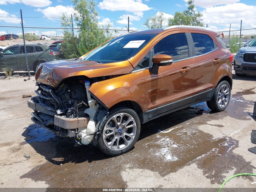 2019 Ford Ecosport VIN MAJ3S2KE9KC272520 IAAI salvage auction — FRONT END, Salvage (New Mexico), sold $25 on 2026-07-29 (photo 2)