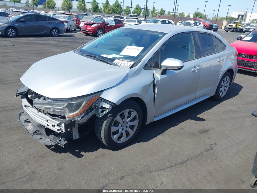 2020 Toyota Corolla VIN JTDEPRAE6LJ002365 IAAI salvage auction — FRONT END, Wait Title, sold $5,450 on 2026-07-31 (photo 2)