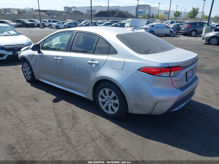 2020 Toyota Corolla VIN JTDEPRAE6LJ002365 IAAI salvage auction — FRONT END, Wait Title, sold $5,450 on 2026-07-31 (photo 3)