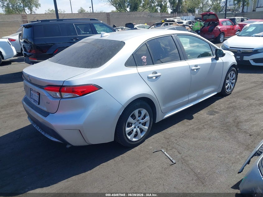 2020 Toyota Corolla VIN JTDEPRAE6LJ002365 IAAI salvage auction — FRONT END, Wait Title, sold $5,450 on 2026-07-31 (photo 4)