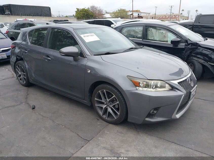 2015 Lexus Ct VIN JTHKD5BH5F2224552 IAAI salvage auction — RIGHT REAR, Salvage Title, sold $2,450 on 2026-07-15 (photo 1)