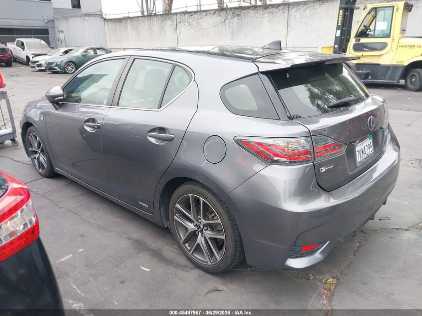 2015 Lexus Ct VIN JTHKD5BH5F2224552 IAAI salvage auction — RIGHT REAR, Salvage Title, sold $2,450 on 2026-07-15 (photo 3)