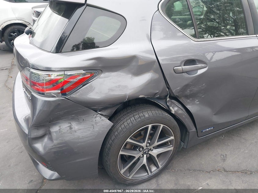2015 Lexus Ct VIN JTHKD5BH5F2224552 IAAI salvage auction — RIGHT REAR, Salvage Title, sold $2,450 on 2026-07-15 (photo 6)