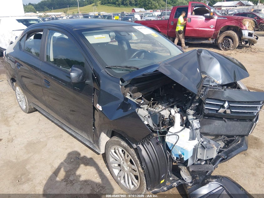 2024 Mitsubishi Mirage VIN ML32FUFJ8RHF14178 IAAI salvage auction — NORMAL WEAR, Clear-Dealer Only (West Virginia), sold $1,400 on 2026-07-30 (photo 1)