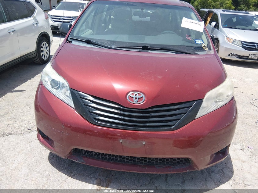2013 Toyota Sienna VIN 5TDZK3DC2DS281602 IAAI salvage auction — NORMAL WEAR, Original (Texas), sold $3,000 on 2026-07-13 (photo 6)