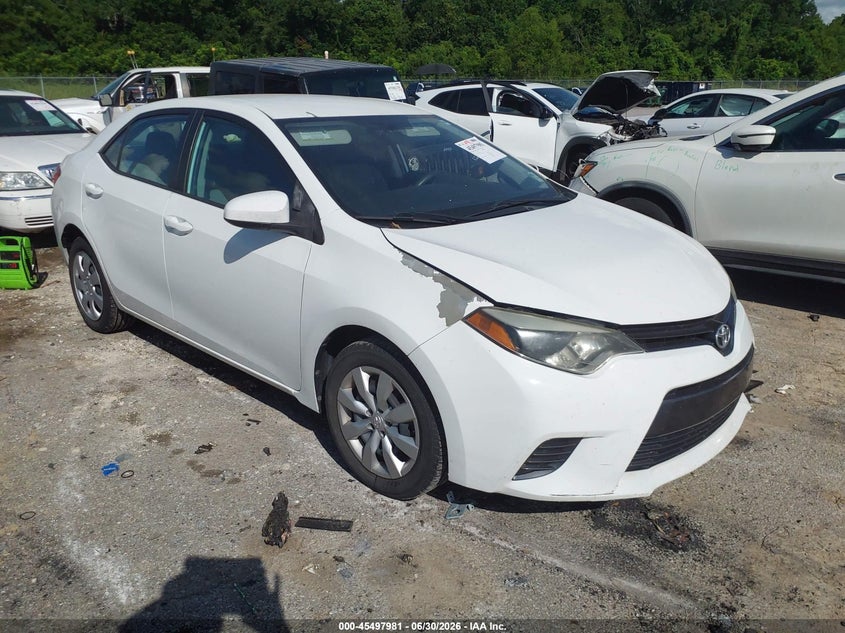 2015 Toyota Corolla VIN 5YFBURHE2FP233474 IAAI salvage auction — WATER/FLOOD, Salvage (Louisiana), sold $1,400 on 2026-07-28 (photo 1)