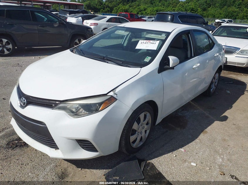 2015 Toyota Corolla VIN 5YFBURHE2FP233474 IAAI salvage auction — WATER/FLOOD, Salvage (Louisiana), sold $1,400 on 2026-07-28 (photo 2)