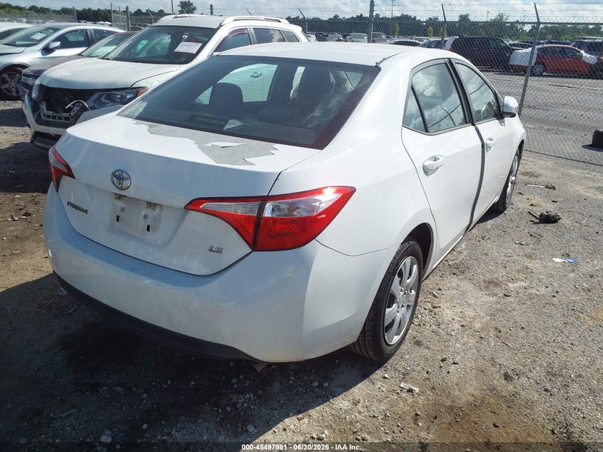 2015 Toyota Corolla VIN 5YFBURHE2FP233474 IAAI salvage auction — WATER/FLOOD, Salvage (Louisiana), sold $1,400 on 2026-07-28 (photo 4)