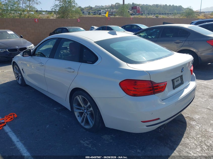 2016 BMW 4er VIN WBA4A9C52GG504834 IAAI salvage auction — NORMAL WEAR, Clear (California), sold $2,400 on 2026-07-29 (photo 3)