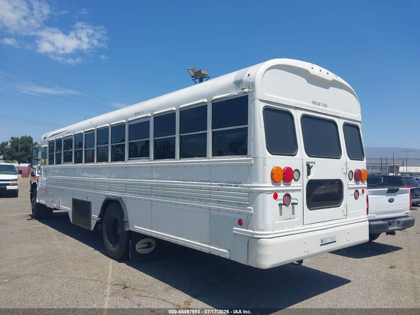 2015 Blue bird School bus / transit bus VIN 1BAKFCPAXFF307053 IAAI salvage auction — SIDE, SF97 (California), sold $125 on 2026-07-28 (photo 3)