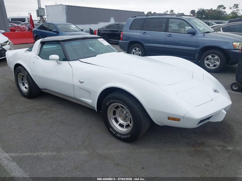 1978 Chevrolet Corvette VIN 00001Z87L8S402905 IAAI salvage auction — Burn Engine, Salvage (California), sold $25 on 2026-08-02 (photo 1)