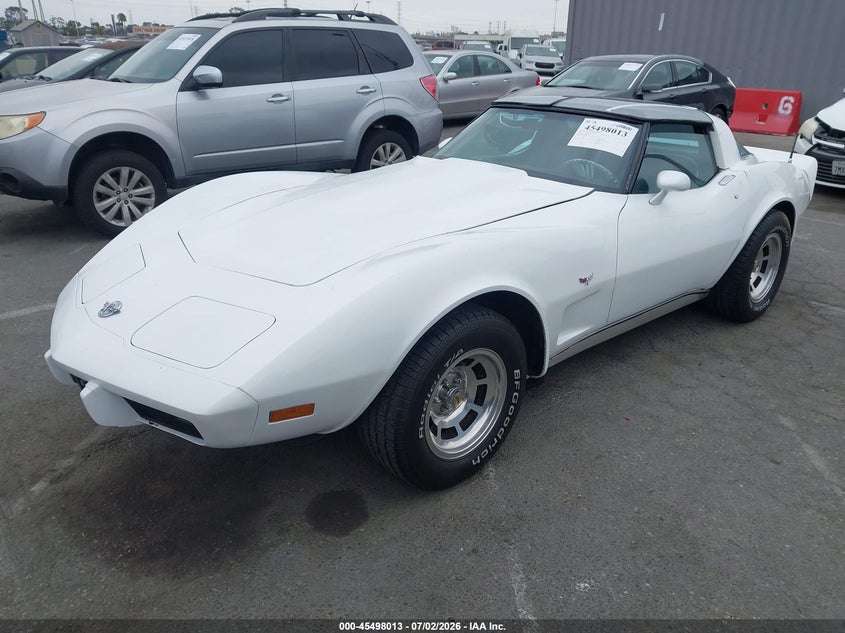 1978 Chevrolet Corvette VIN 00001Z87L8S402905 IAAI salvage auction — Burn Engine, Salvage (California), sold $25 on 2026-08-02 (photo 2)