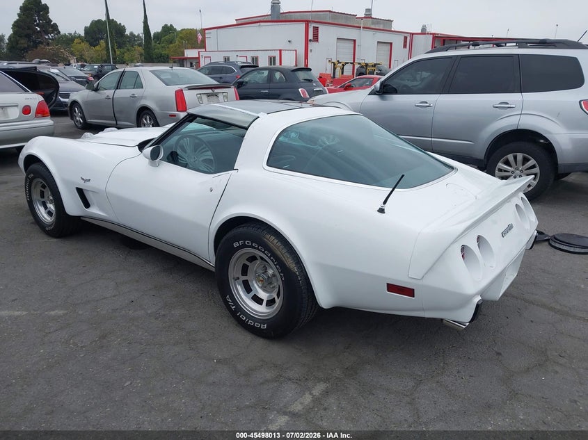 1978 Chevrolet Corvette VIN 00001Z87L8S402905 IAAI salvage auction — Burn Engine, Salvage (California), sold $25 on 2026-08-02 (photo 3)