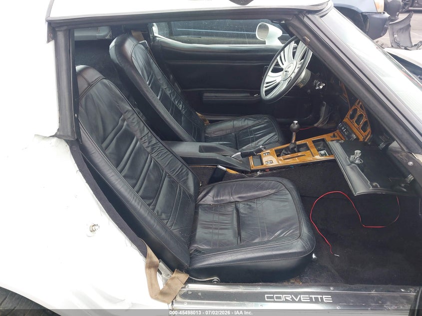 1978 Chevrolet Corvette VIN 00001Z87L8S402905 IAAI salvage auction — Burn Engine, Salvage (California), sold $25 on 2026-08-02 (photo 5)