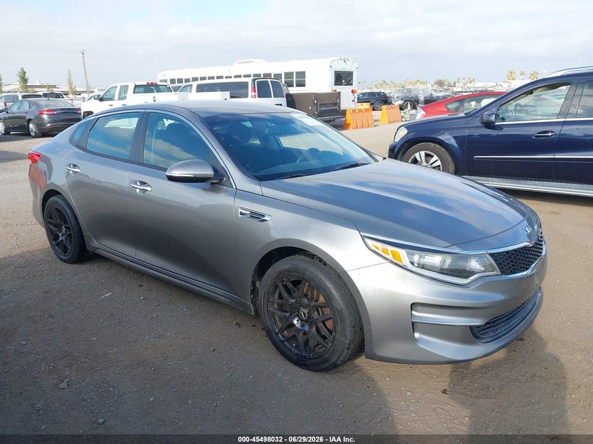 2016 Kia Optima VIN 5XXGT4L32GG090635 IAAI salvage auction — REAR END, Salvage (California), sold $1,825 on 2026-07-20 (photo 1)