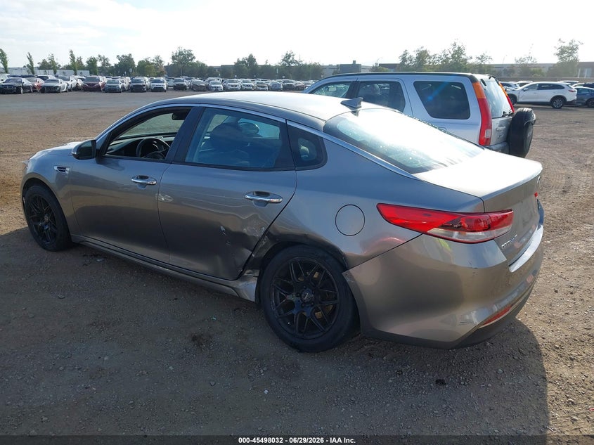 2016 Kia Optima VIN 5XXGT4L32GG090635 IAAI salvage auction — REAR END, Salvage (California), sold $1,825 on 2026-07-20 (photo 3)