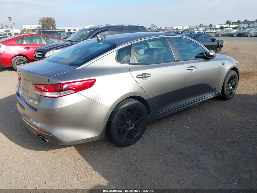 2016 Kia Optima VIN 5XXGT4L32GG090635 IAAI salvage auction — REAR END, Salvage (California), sold $1,825 on 2026-07-20 (photo 4)