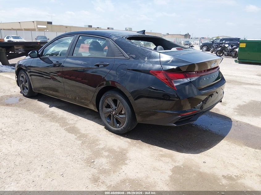 2023 Hyundai Elantra VIN KMHLM4AG2PU468623 IAAI salvage auction — HAIL, Salvage Title, sold $6,600 on 2026-07-24 (photo 3)