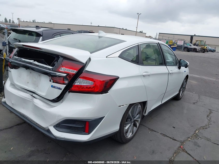 2018 Honda Clarity VIN JHMZC5F17JC018201 IAAI salvage auction — REAR END, Salvage Title, sold $5,400 on 2026-07-12 (photo 4)