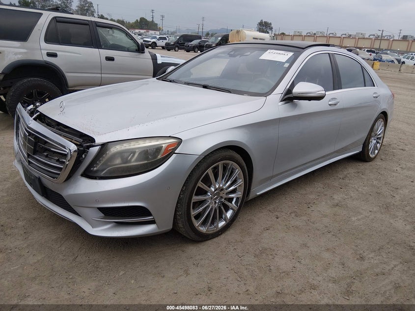 2015 Mercedes-benz S-klasse VIN WDDUG8CB4FA203507 IAAI salvage auction — FRONT END, Wait Title, sold $8,000 on 2026-08-09 (photo 2)