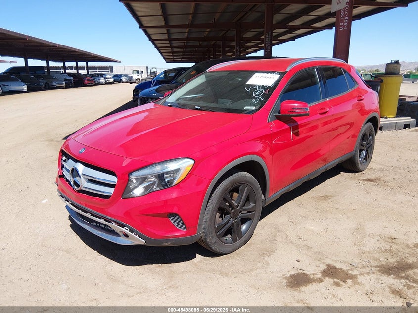2015 Mercedes-benz Gla-klasse VIN WDCTG4GB4FJ079953 IAAI salvage auction — FRONT END, Salvage Title, sold $2,300 on 2026-08-18 (photo 2)