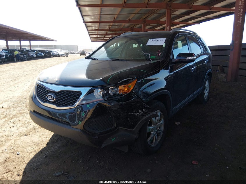 2013 Kia Sorento VIN 5XYKT4A21DG338322 IAAI salvage auction — LEFT FRONT, Salvage (Arizona), sold $25 on 2026-07-28 (photo 2)