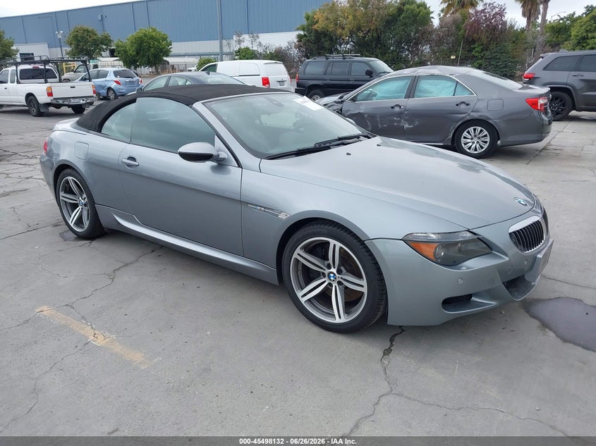 2007 BMW M6 VIN WBSEK93537CS32783 IAAI salvage auction — NORMAL WEAR, Clear - Dealer Only (California), sold $5,850 on 2026-07-29 (photo 1)