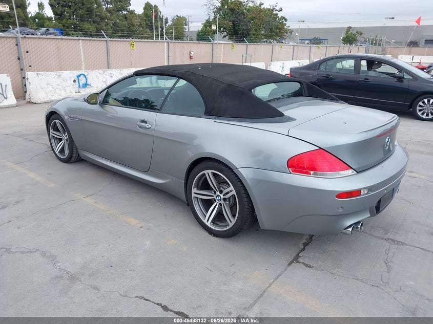 2007 BMW M6 VIN WBSEK93537CS32783 IAAI salvage auction — NORMAL WEAR, Clear - Dealer Only (California), sold $5,850 on 2026-07-29 (photo 3)