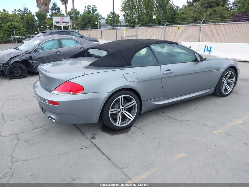 2007 BMW M6 VIN WBSEK93537CS32783 IAAI salvage auction — NORMAL WEAR, Clear - Dealer Only (California), sold $5,850 on 2026-07-29 (photo 4)