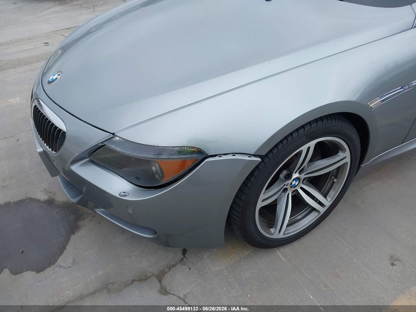2007 BMW M6 VIN WBSEK93537CS32783 IAAI salvage auction — NORMAL WEAR, Clear - Dealer Only (California), sold $5,850 on 2026-07-29 (photo 6)