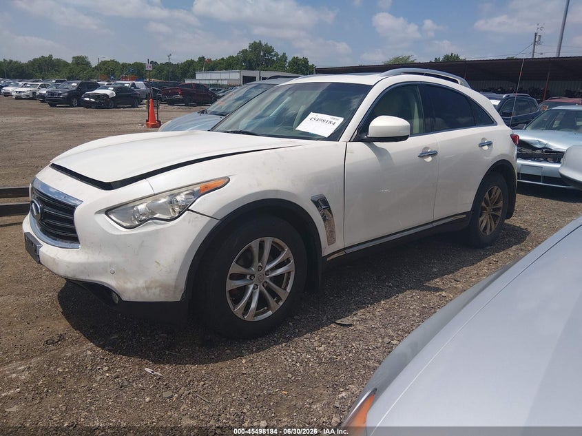 2013 Infiniti Fx37 VIN JN8CS1MW6DM170054 IAAI salvage auction — NORMAL WEAR, Original (Ohio), sold $500 on 2026-07-29 (photo 2)