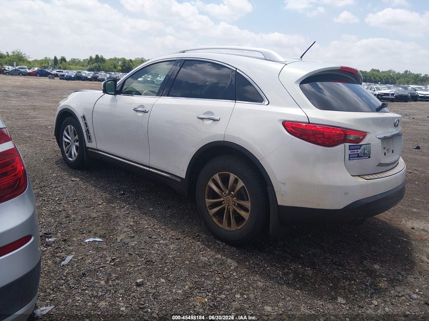 2013 Infiniti Fx37 VIN JN8CS1MW6DM170054 IAAI salvage auction — NORMAL WEAR, Original (Ohio), sold $500 on 2026-07-29 (photo 3)