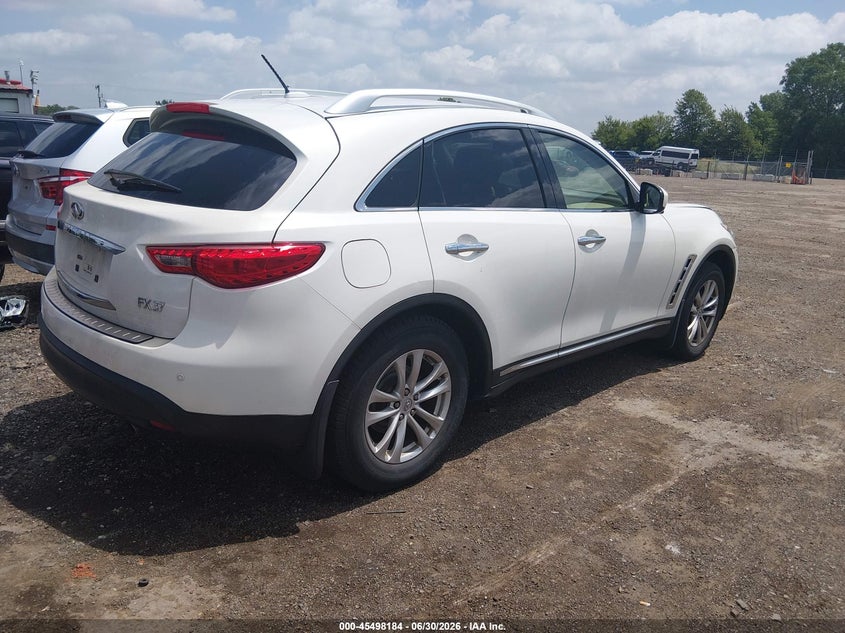 2013 Infiniti Fx37 VIN JN8CS1MW6DM170054 IAAI salvage auction — NORMAL WEAR, Original (Ohio), sold $500 on 2026-07-29 (photo 4)