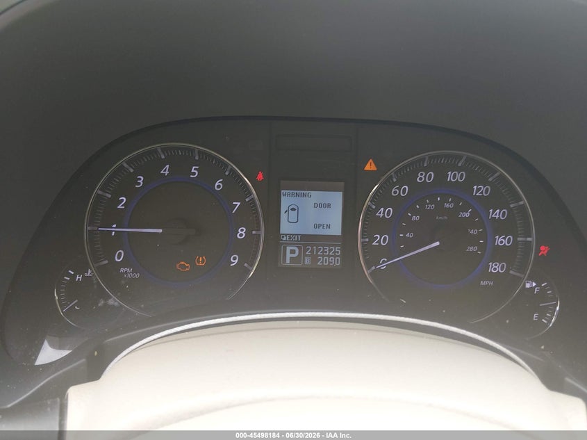 2013 Infiniti Fx37 VIN JN8CS1MW6DM170054 IAAI salvage auction — NORMAL WEAR, Original (Ohio), sold $500 on 2026-07-29 (photo 7)