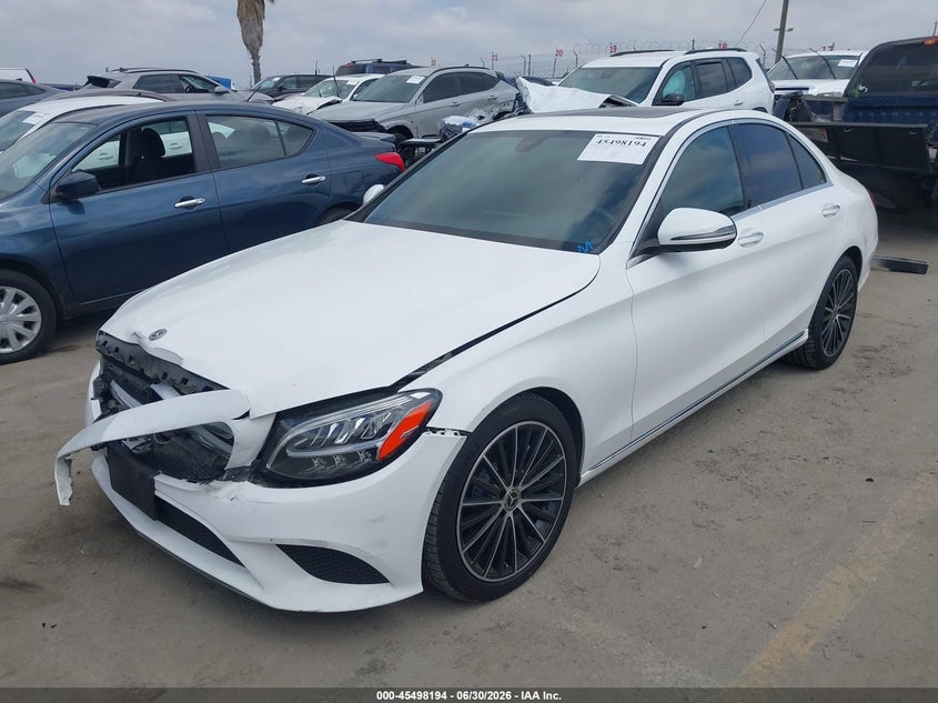 2020 Mercedes-benz C-klasse VIN W1KWF8DBXLR577806 IAAI salvage auction — FRONT END, Salvage (California), sold $7,600 on 2026-07-22 (photo 2)