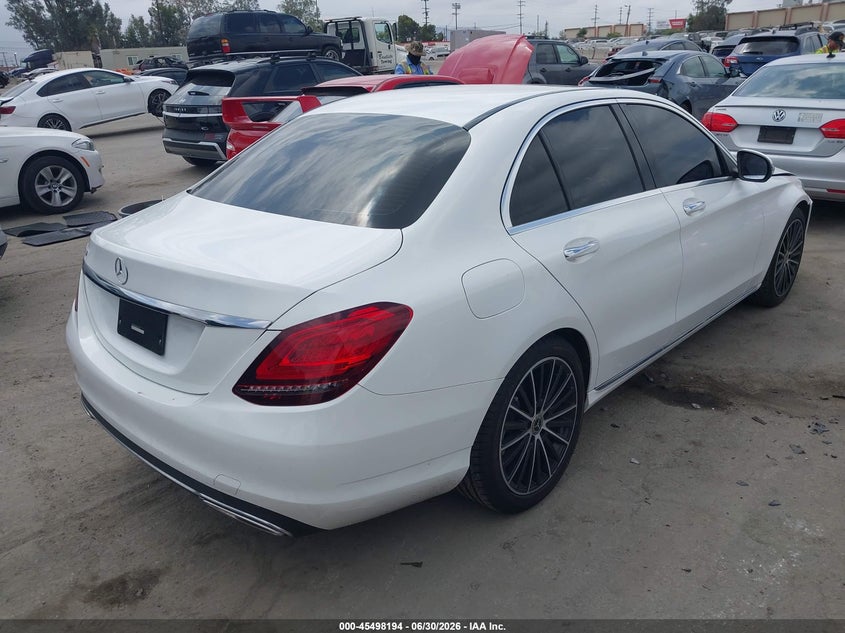 2020 Mercedes-benz C-klasse VIN W1KWF8DBXLR577806 IAAI salvage auction — FRONT END, Salvage (California), sold $7,600 on 2026-07-22 (photo 4)