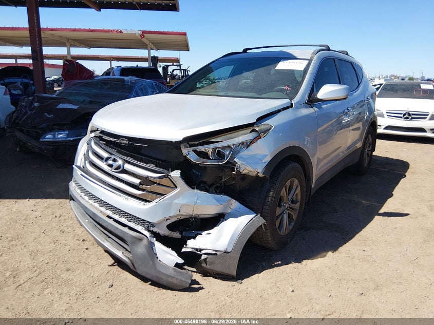 2016 Hyundai Santa fe VIN 5XYZU3LB6GG359867 IAAI salvage auction — LEFT FRONT, Salvage (Arizona), sold $2,250 on 2026-07-28 (photo 6)