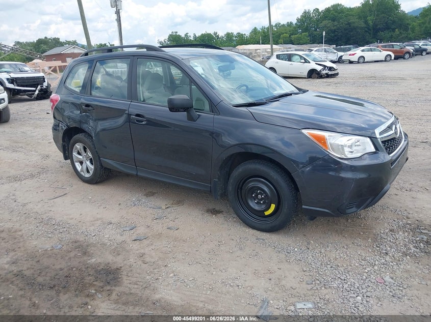 2015 Subaru Forester VIN JF2SJABC5FH829340 IAAI salvage auction — SIDE, Salvage (North Carolina), sold $3,400 on 2026-07-17 (photo 1)