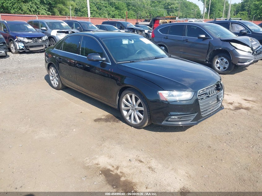 2013 Audi A4 VIN WAUFFAFL0DN007049 IAAI salvage auction — FRONT END, Salvage Title, sold $1,975 on 2026-07-29 (photo 1)