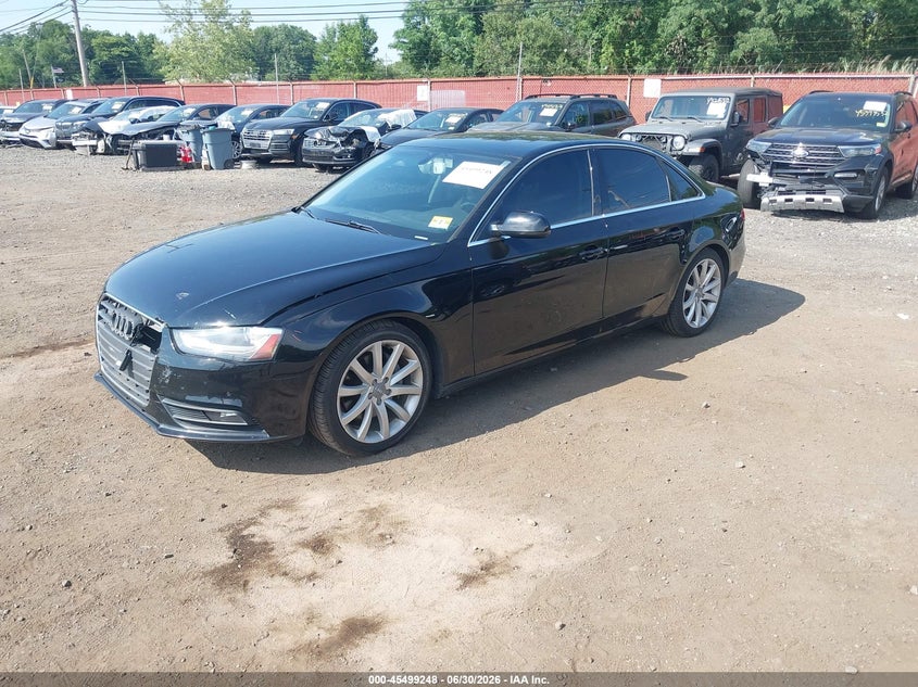2013 Audi A4 VIN WAUFFAFL0DN007049 IAAI salvage auction — FRONT END, Salvage Title, sold $1,975 on 2026-07-29 (photo 2)