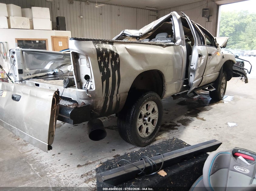 2009 Dodge Ram VIN 3D7KS28L29G519160 IAAI salvage auction — BIOHAZARD/CHEMICAL, Junk Bill Of Sale Mv2459 (Wisconsin), sold $1,000 on 2026-07-26 (photo 4)