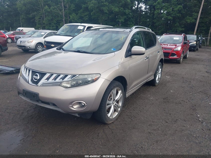 2009 Nissan Murano VIN JN8AZ18W49W102330 IAAI salvage auction — NORMAL WEAR, Clear (Virginia), sold $325 on 2026-07-15 (photo 2)