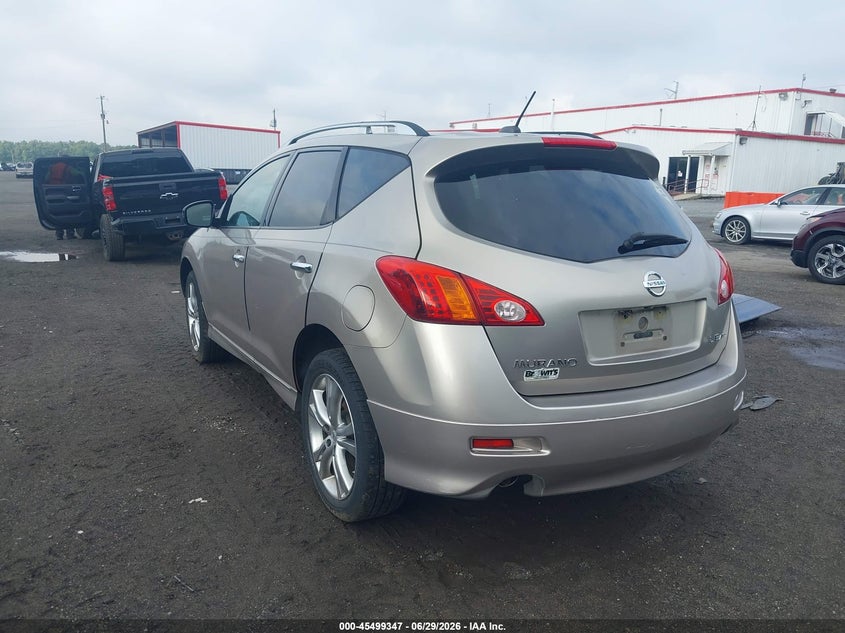 2009 Nissan Murano VIN JN8AZ18W49W102330 IAAI salvage auction — NORMAL WEAR, Clear (Virginia), sold $325 on 2026-07-15 (photo 3)