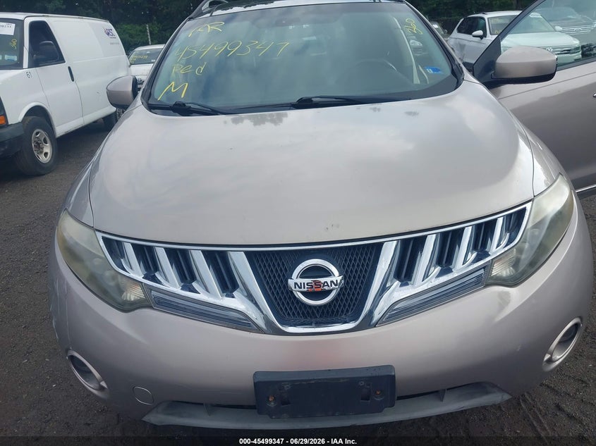 2009 Nissan Murano VIN JN8AZ18W49W102330 IAAI salvage auction — NORMAL WEAR, Clear (Virginia), sold $325 on 2026-07-15 (photo 6)
